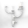 Siphon for washing Grand P10585, 3 1/2 ", double, with round overflower, screw and divert