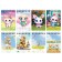 Notepad A7, 40 sheets in a cage on the crest "Lovely Animals", Cover Cover Cardboard, Mix