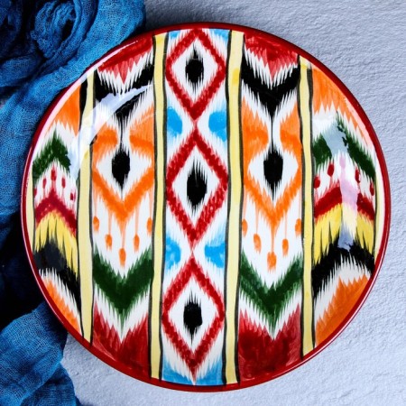 Largan Rishtan ceramics "Atlas", 25 cm, multi -colored-1