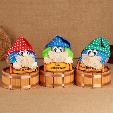The charm -cap "House - full bowl", 22 x 17 cm, mix-5