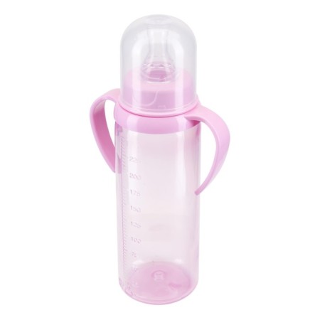 A bottle for feeding with handles, color, 250 ml, from 6 months, mix-10