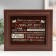 Key closed "Rules of the House" 26.5x31.5 cm nut