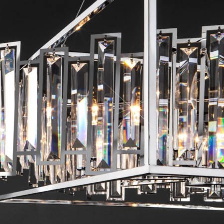 Cella chandelier, 9x60W E14, chromium color-5