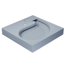 Sink over the Uperwood Comforty washing machine, 60x60 cm, gray matte