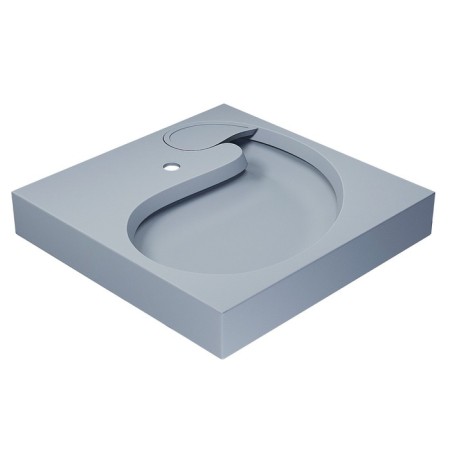 Sink over the Uperwood Comforty washing machine, 60x60 cm, gray matte