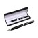 Gift handle, ball "Colombo" in the leatherette case, rotary, black body with silver