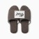 Men's slippers with an open nose eco size 42-43, brown
