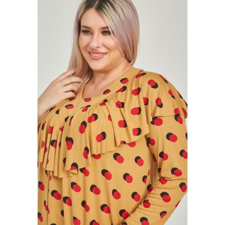 Women's tunic, size 52, mustard color-5