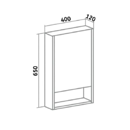 Mirror “Mikher 40” 12 x 40 x 65 cm-3
