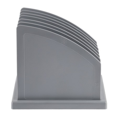SORRER - stand for magazines and papers, team, 6 departments, gray-3