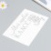 Plastic stencil "My first class" 16x24 cm