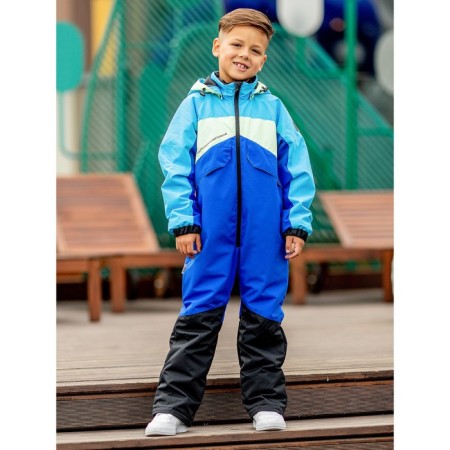 Overalls with undercut children, height 134 cm, azure color-1
