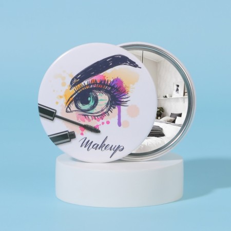 Mirror pocket "look", d = 7 cm, color mix-1