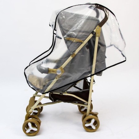 Universal raincoat for a baby stroller, with a window, PVD-1