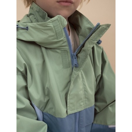 Windbreaker for boys, height 104 cm, green color-8