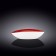 Oval dish Wilmax England Spiral, size 25x16.5x6 cm, red color