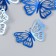 PVC sticker "Butterflies, bright blue" set 12 pcs 12 cm, 10 cm 8 cm