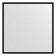 EvoForm mirror in the baguette frame, 20 mm, 66x66 cm, black color