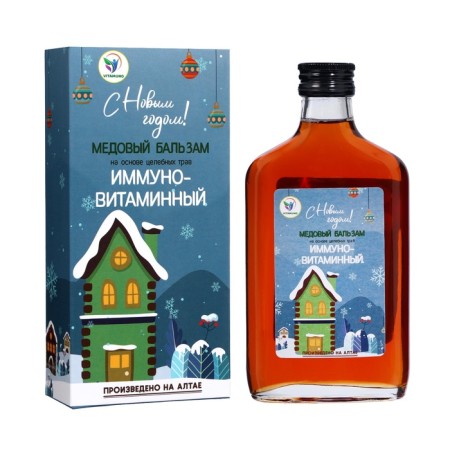New Year. New Year's honey balm Altai Immino-vitamin, 250 ml-1