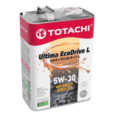 Motor oil Totachi Ultima Ecodrive L, SN/CF 5W-30, synthetic, 4 liters