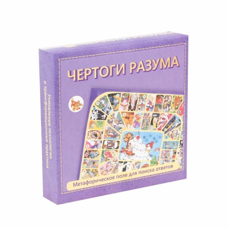 Metaphoric game "Halls of reason", field 33 x 29.5 cm, 4 chips, cube with instructions-1