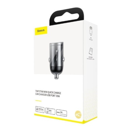 Automobile charger Baseus Tiny Star, USB, 5 A, 30 W, black-7