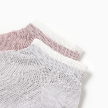 Set of female socks KAFTAN 2 pairs, p. 36-39 (23-25 ​​cm), coffee/gray-3