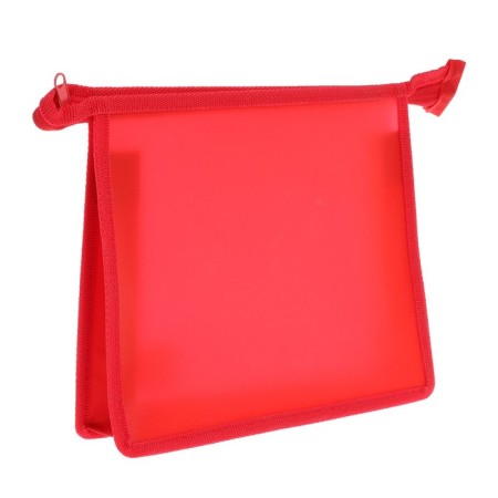 Plastic folder A5, 230 x 190 x 55 mm, lightning from above, calligrata "office", PM-A5-00, 0.5 mm, color, texture "sand", red-1