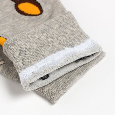 Male socks "bulldog", light gray, size 39-43-3