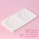 Form for mousse desserts and baking double shares "Coral", silicone, 30 × 17.5 cm, white color