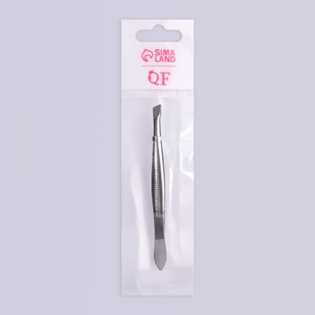 Pinzet begged, wide, 8.5 cm, silver color-6