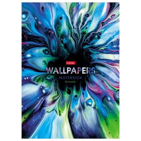 A4 notebook, 96 sheets in the Kaleidoscope cage, covered cardboard, glossy lamination, block 65 g/m2, 3v mix