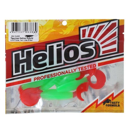 Helios Hybrid Lime & Red Twizer, 7 cm, 7 pcs. (HS-13-021)-1