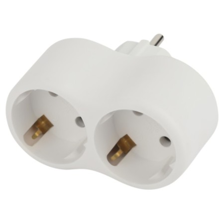 Razeler electric era SPX-2E-W 2 sockets with a ground 16A White