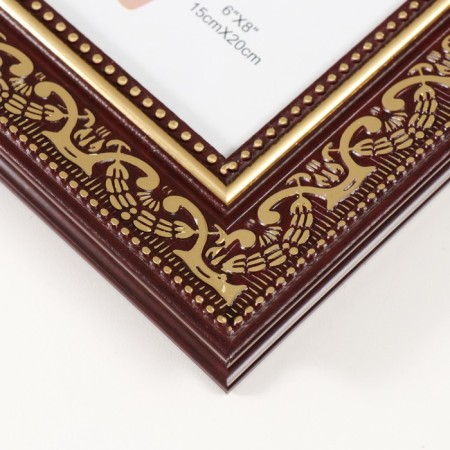 Photo frame plastic 15x20 cm "Greece" brown with gold 22x26.8 cm-2