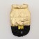 Dog jacket "Cosmonaut", size 14, black-gold (DS 38, Osh 32, OG 46 cm)