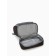 Cosmetic bag, 2 parts on zippers, black color
