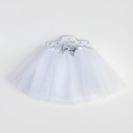 Three -layer skirt kaftan, white-2