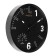 Wall clock, series: interior, "Griik", D-30 cm, with thermometer