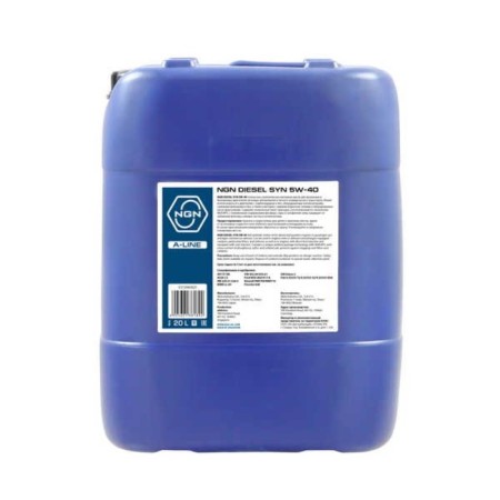 Motor oil NGN A-Line Diesel 5W-40 CF/SN, synthetic, 20 liters