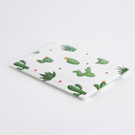 Passport cover, white/green color-3