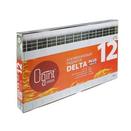 Aluminum radiator OGINT DELTA PLUS, 500x78, 12 sections-1
