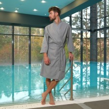 Wafel dressing dressing house economy and I am 3/4 sleeve, size 58-60, gray, 100% cotton, 200g/m2