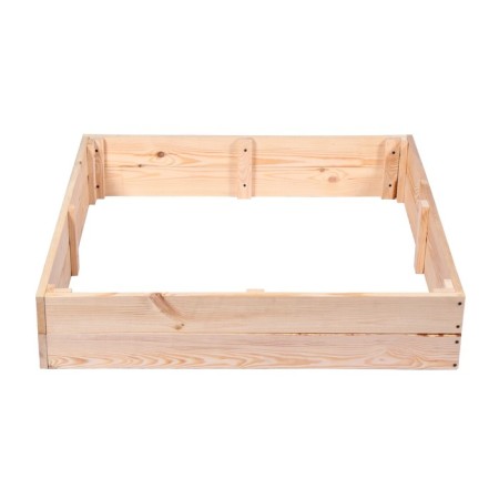Sandbox is a nursery wooden, without a lid, 100 × 100 × 20 cm, without painting, pine, Greengo-7