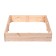Sandbox is a nursery wooden, without a lid, 100 × 100 × 20 cm, without painting, pine, Greengo