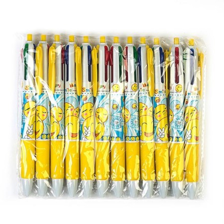 Balloon handle Calligrata, automatic, 4-colored, with a pattern, mix-2