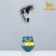 Nevali toy with cat mint and feather, 9.5 cm, blue