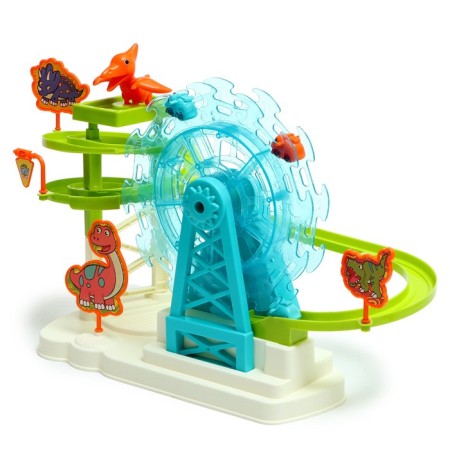Developing toy "slide of dinosaurians", light and sound effects-3