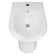 Floor bidet Azario Fretta Round, 540x340x400 mm, white