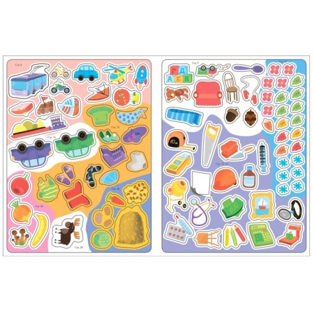 Activities with stickers. Set. 3+-8